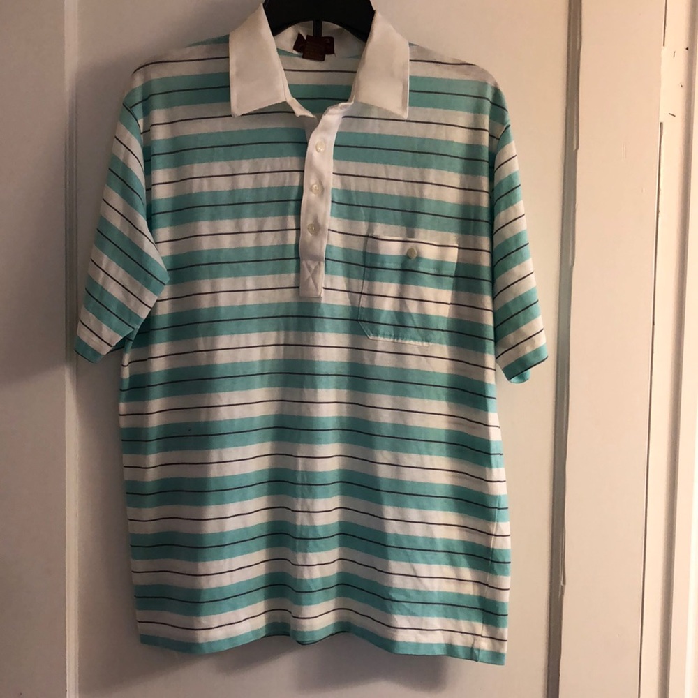 Arnie striped lightweight polo shirt